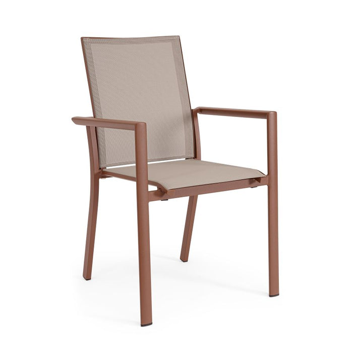 SEDIA CON BRACCIOLI DA ESTERNO KONNOR BARN 56.2X60X66H CM BIZZOTTO