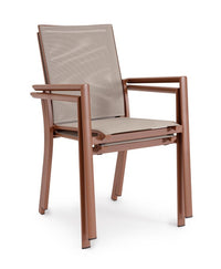 SEDIA CON BRACCIOLI DA ESTERNO KONNOR BARN 56.2X60X66H CM BIZZOTTO