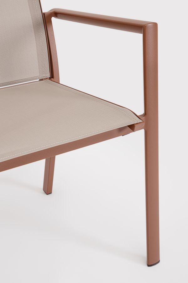 SEDIA CON BRACCIOLI DA ESTERNO KONNOR BARN 56.2X60X66H CM BIZZOTTO