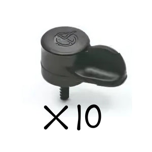 Chiusura per scuretti cassonetti bacheche 1-3mm COCCINELLA Esinplast NERO 10 pz