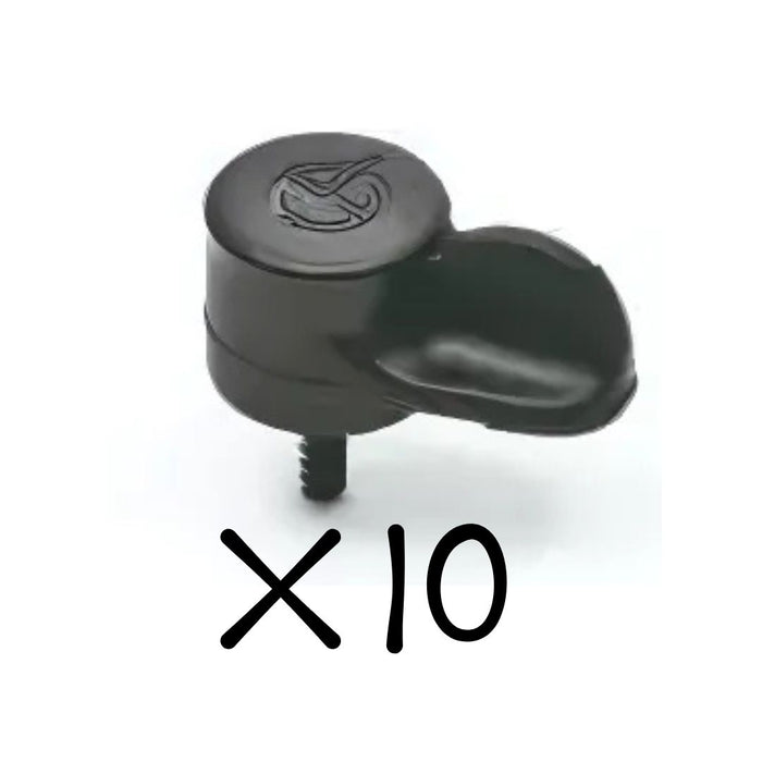 Chiusura per scuretti cassonetti bacheche 1-3mm COCCINELLA Esinplast NERO 10 pz