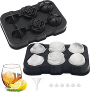 Forme di ghiaccio - Forme di ghiaccio rosse forme di ghiaccio a cubetti forme di ghiaccio a bolle ghiaccio per gin tonic forme di ghiaccio per gin tonic con imbuto mini per cocktail whisky succhi di frutta