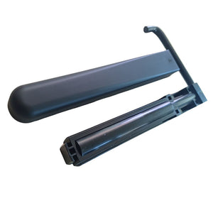 Fermapersiana fermoimposta piemontese in metallo con fissaggio, carter e gommini