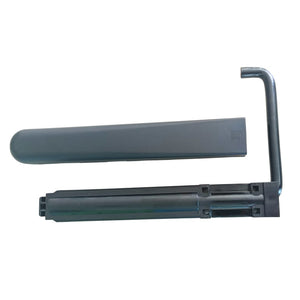 Fermapersiana fermoimposta piemontese in metallo con fissaggio, carter e gommini