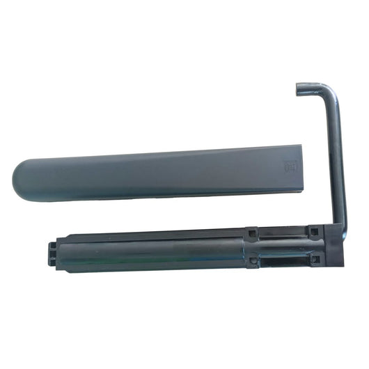 Fermapersiana fermoimposta piemontese in metallo con fissaggio, carter e gommini