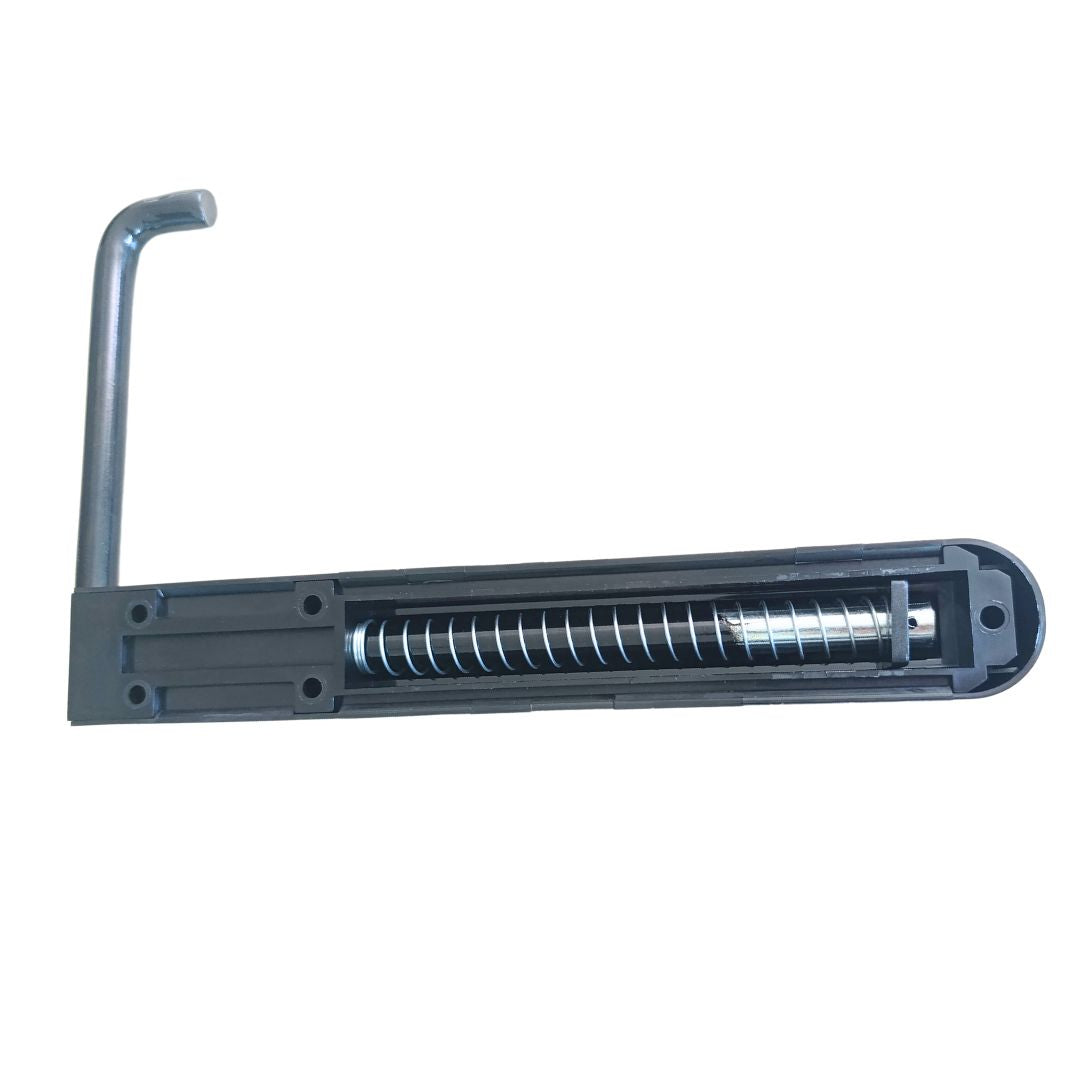 Fermapersiana fermoimposta piemontese in metallo con fissaggio, carter e gommini