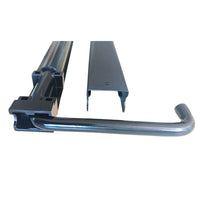 Fermapersiana fermoimposta piemontese in metallo con fissaggio, carter e gommini