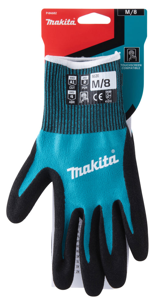 Guanti MAKITA resistenti al taglio FITKNIT™ livello 1 TAGLIA M - P-84682