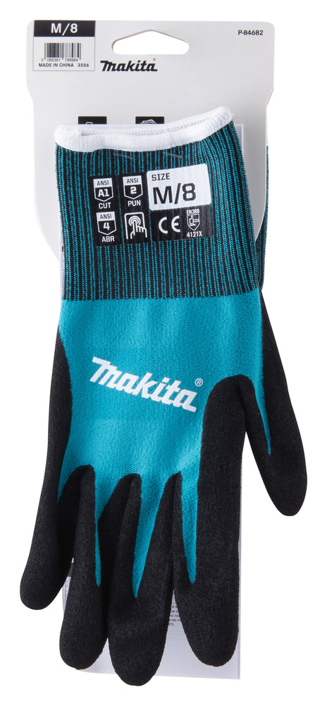Guanti MAKITA resistenti al taglio FITKNIT™ livello 1 TAGLIA M - P-84682