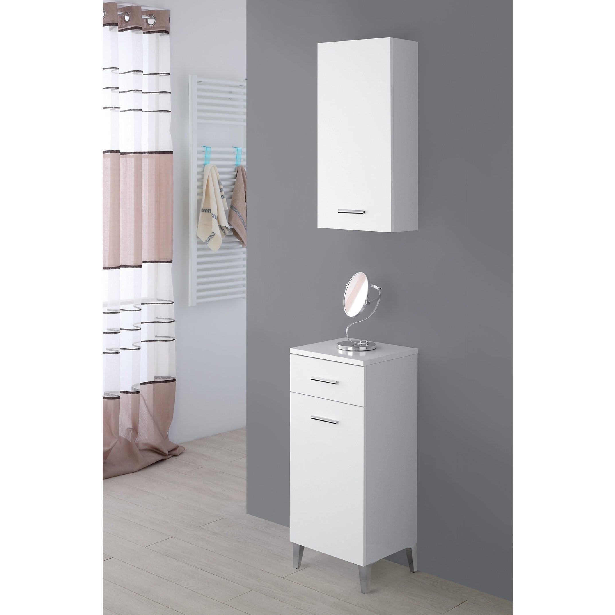 BASE COLONNA 1 ANTA 35X34XH83CM BIANCO LUCIDO.