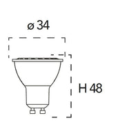 LAMPADA LED GU10 MINI 4W 3000K 320LM D.34MM