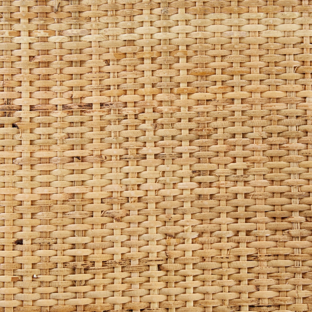 Scaffale a 3 ripiani in rattan naturale e legno chiaro 109 cm soggiorno libreria camera da letto