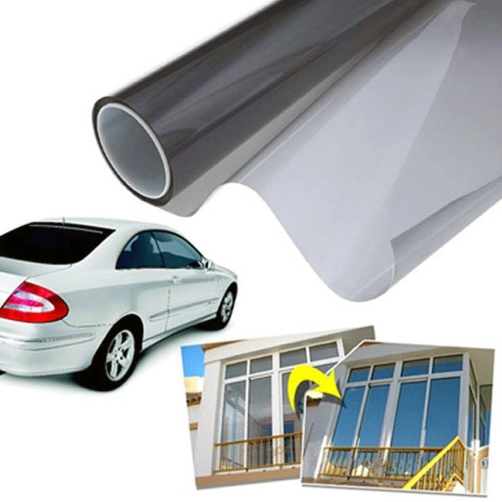 Trade Shop - Pellicola Solare Oscurante Nera Per Lunotto Auto 20 X 150 Cm Protezione -