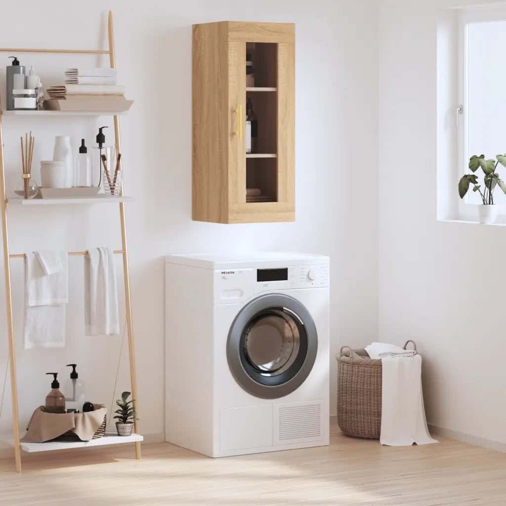 Armadietto a Muro | Mobile a Parete Rovere Sonoma 34,5x34x90 cm