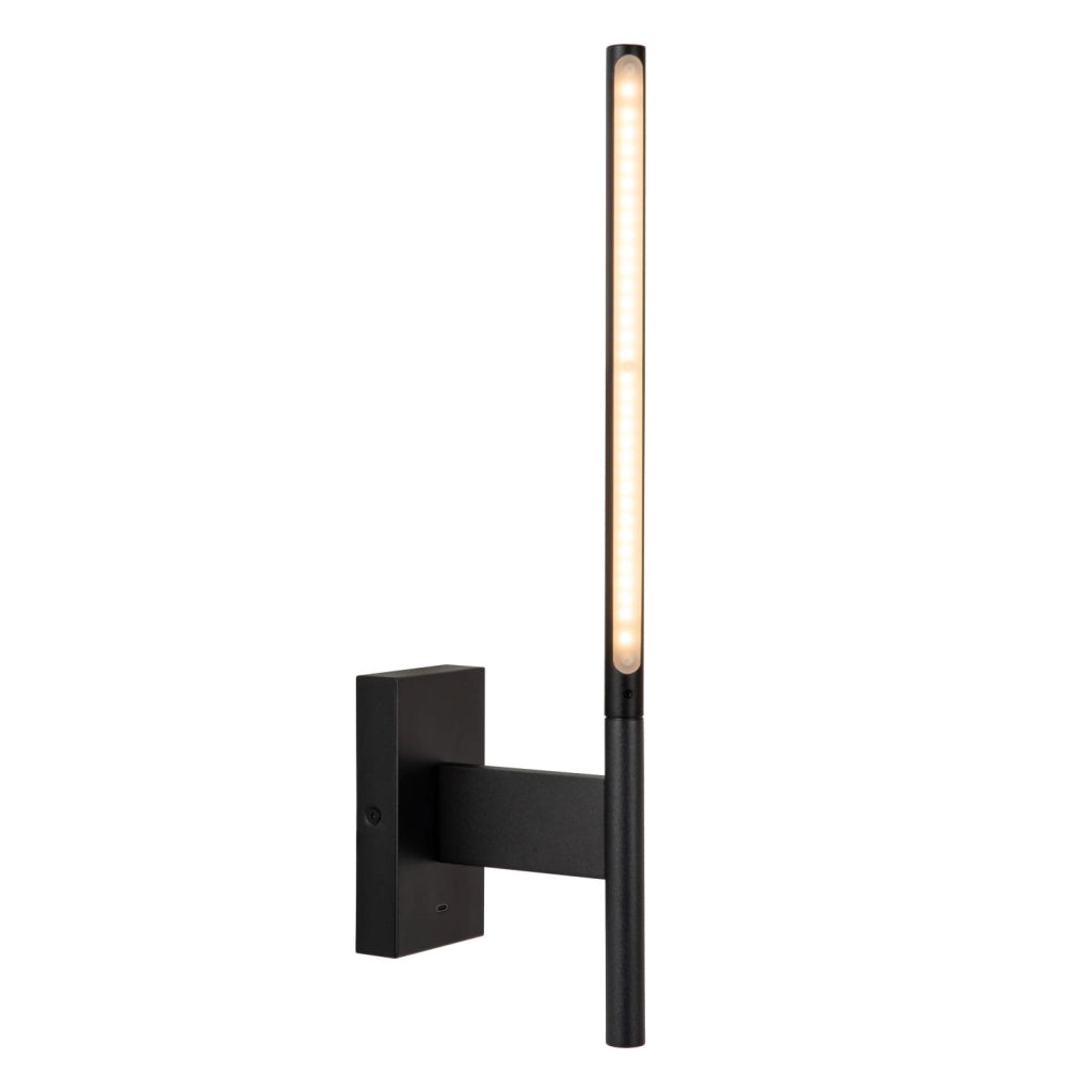 Applique da parete FINAN LED 6W nero alluminio Lucide