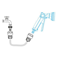 PISTOLA MEDIA PORTATA MULTI 8 JET IN BLISTER