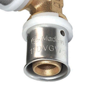 Raccordo tee diam.16x20x16 a pressare per multistrato