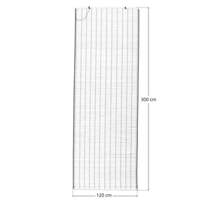 Tenda tapparella a rullo in legno di bamboo bordeaux bordata 120 cm x 300 cm lux