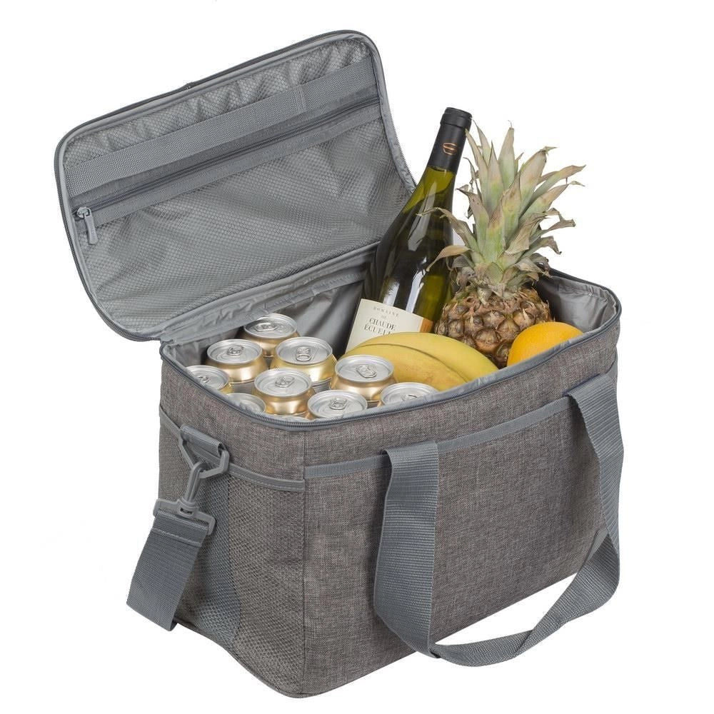 Rivacase 5726 Torngat Borsa Frigo 23 L con Tasche Estrene e Tracolla Regolabile colore Grigio