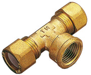 TEE OTTONE DUE BICONI - F/GAS 14X1/2- TIEMME- 10,0 pz