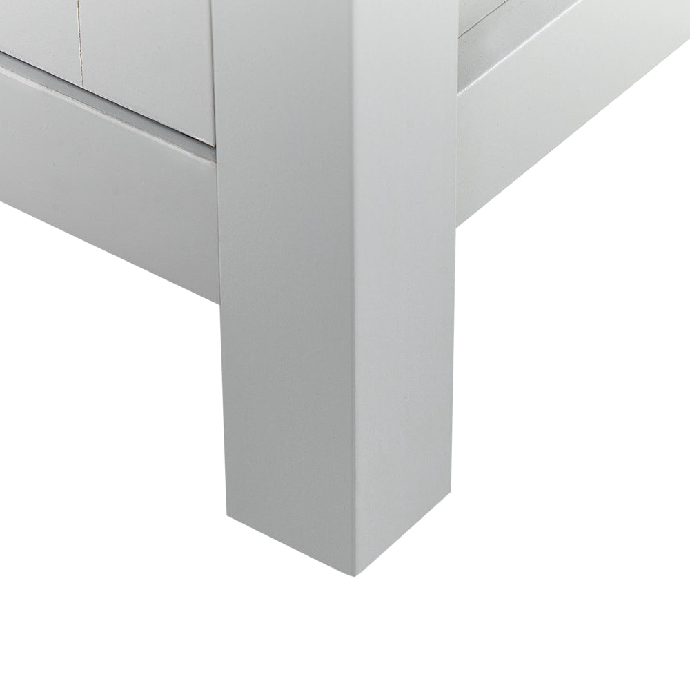 Libreria in Truciolare di Legno Chiaro Grigio 4 Ripiani Contenitori Corti Stile Scandinavo Tradizionale