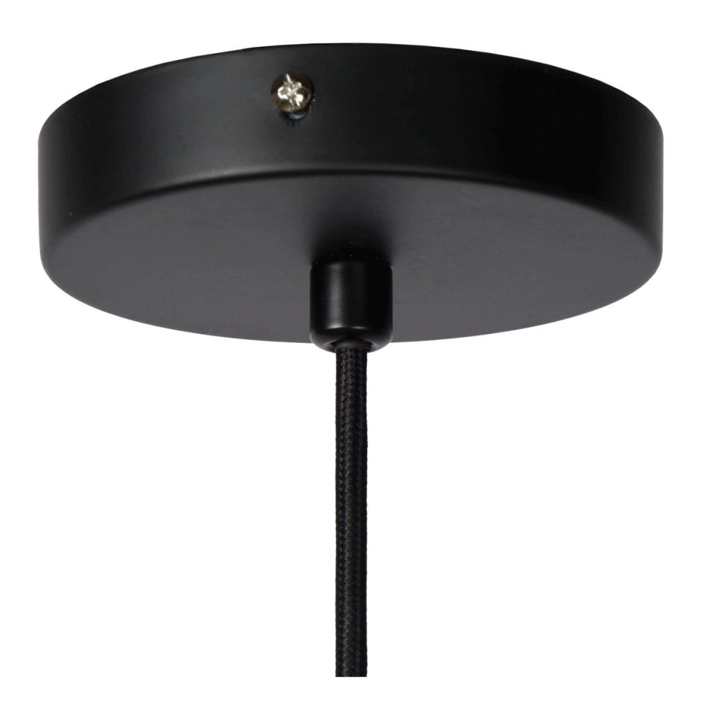 Lampada a sospensione Lucide Magali rattan marrone Ø56 E27