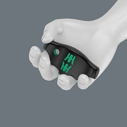 Wera 05023471001 Kraftform Kompakt 400 RA Set di Giraviti a Cricchetto con Impugnatura a T 17 Pezzi Tecnologia Rapidaptor Colore Nero Verde