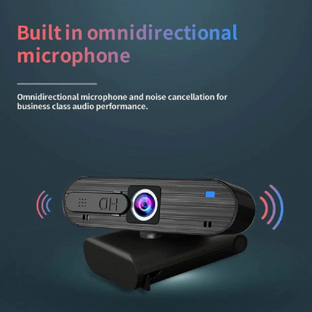 Trade Shop - Smart Webcam 4k H703 Con Microfono Integrato Per Videochiamate Trasmissioni Live -