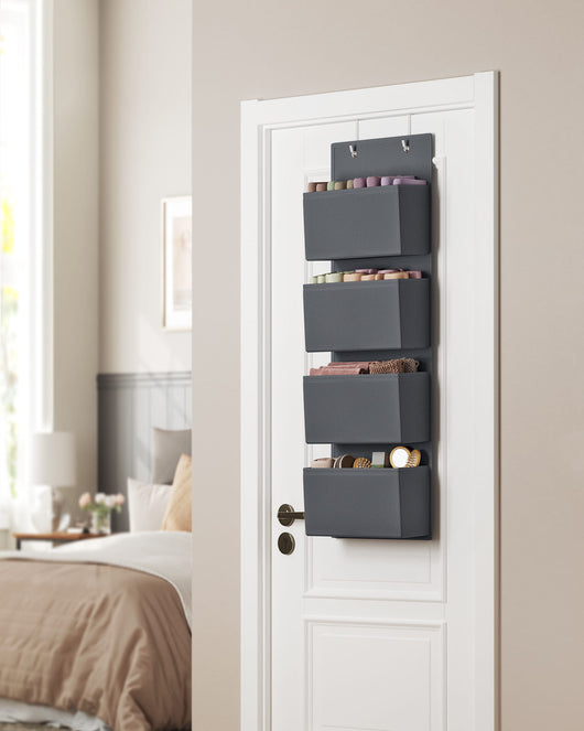 Valora ORGANIZER RDH04G Tessuto non tessuto grigio da appendere 4 scomparti