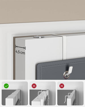 Valora ORGANIZER RDH04G Tessuto non tessuto grigio da appendere 4 scomparti