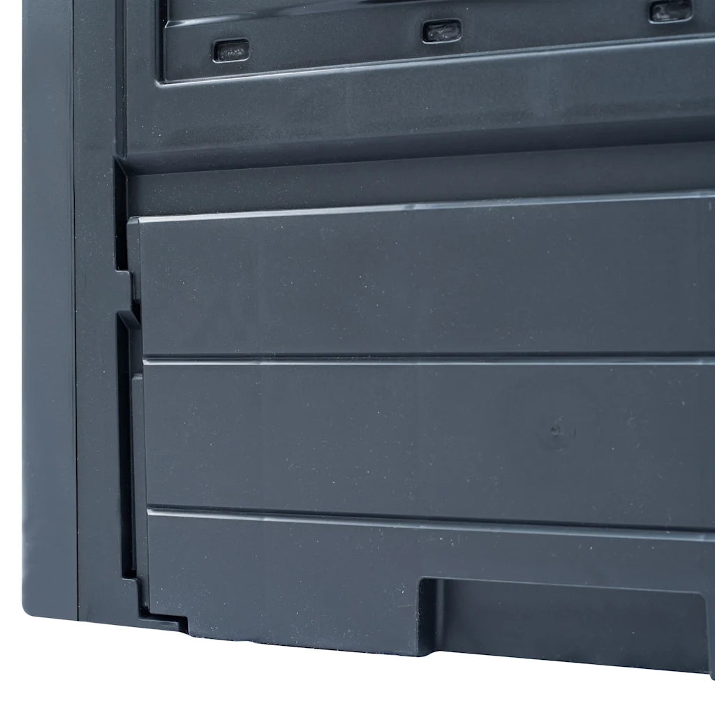 Compostiere per Giardino 3 pz Grigio 60x60x73 cm 780 L CFW6833816