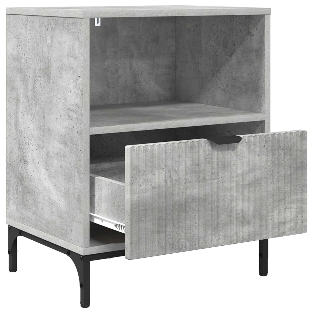 Armadio da Notte 2 pcs Grigio cemento 49 x 36 x 61 cm 883481
