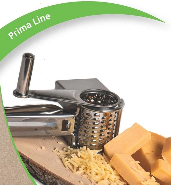 Raspatore cilindrico per formaggio manuale con motore rotante - 20 x 95 x 85 cm - acciaio inossidabile - accessori da cucina per formaggio