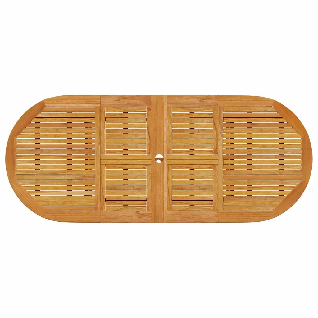Set da Pranzo per Giardino 7 pcs Marrone 3375722