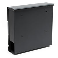 Cassetta postale V16 con vano portagiornale, verniciata a polvere antracite