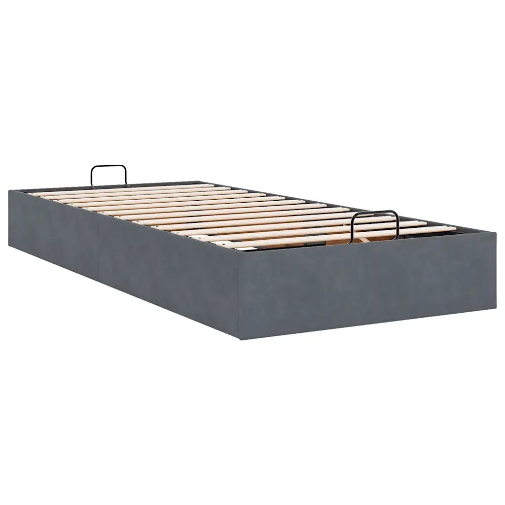 Struttura Letto Pouf Senza Materasso 100x200 cm Velluto 3310944