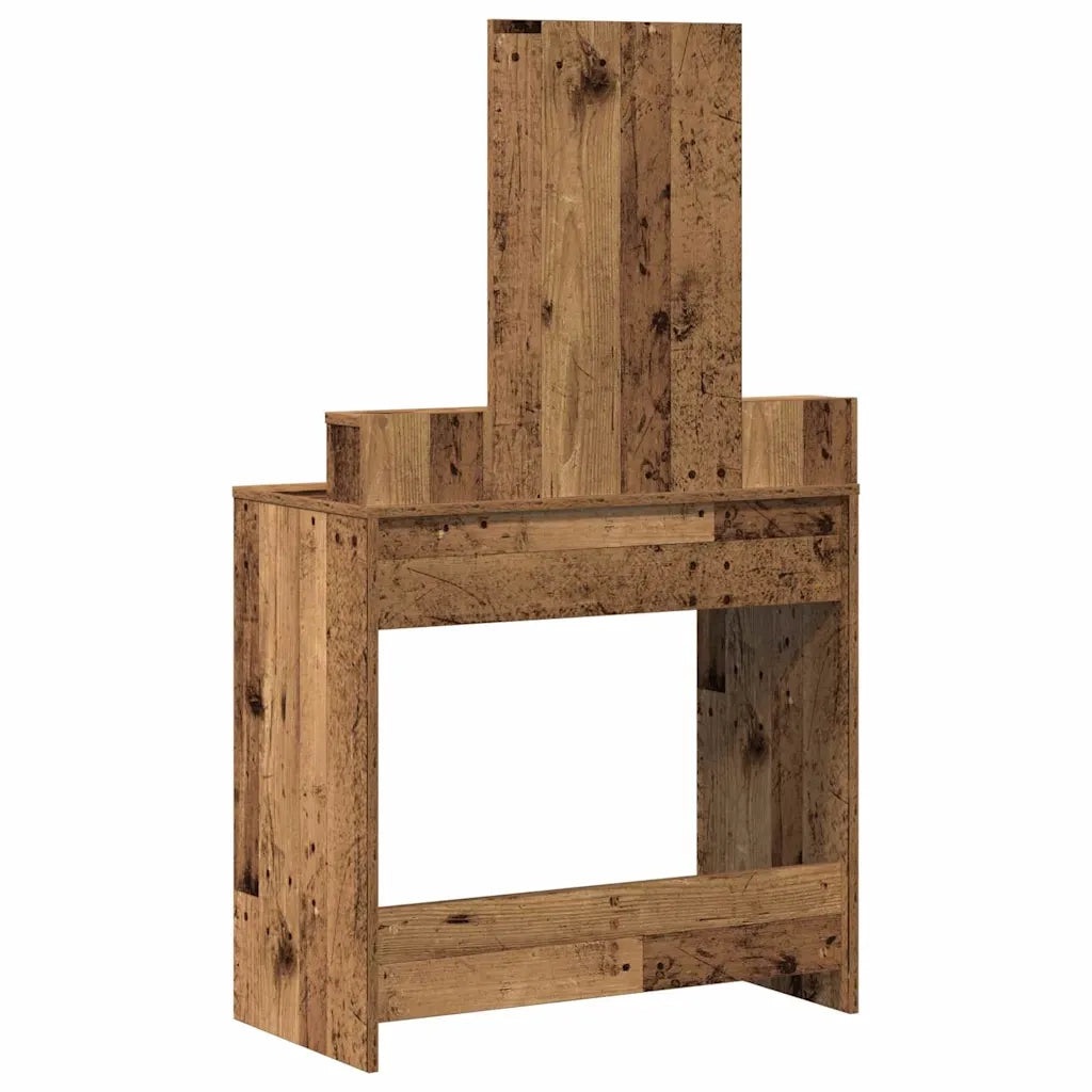 Toeletta | Tavolo da Trucco con cassetto Legno vecchio 79 x 41 x 140 cm