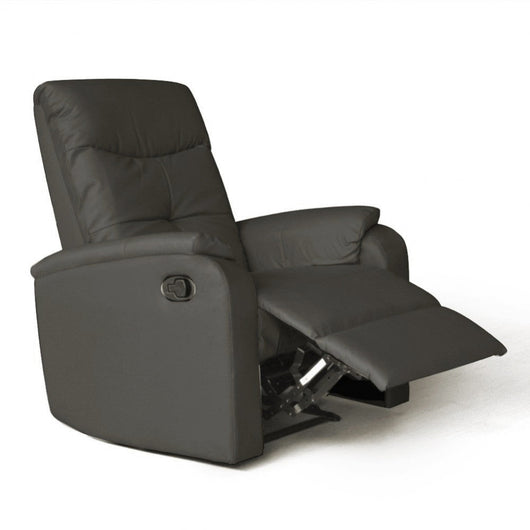 Poltrona Relax 76,5x89/159x100/83,5 h cm in Similpelle Grigio