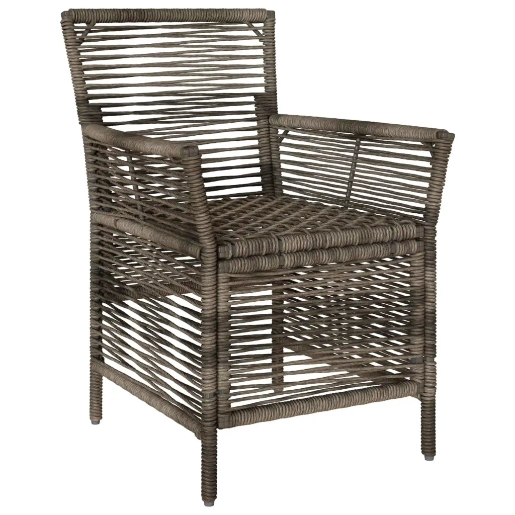 Sedia da giardino 2 pz | Sedie da Esterno Grigio e Grigio Scuro polyrattan