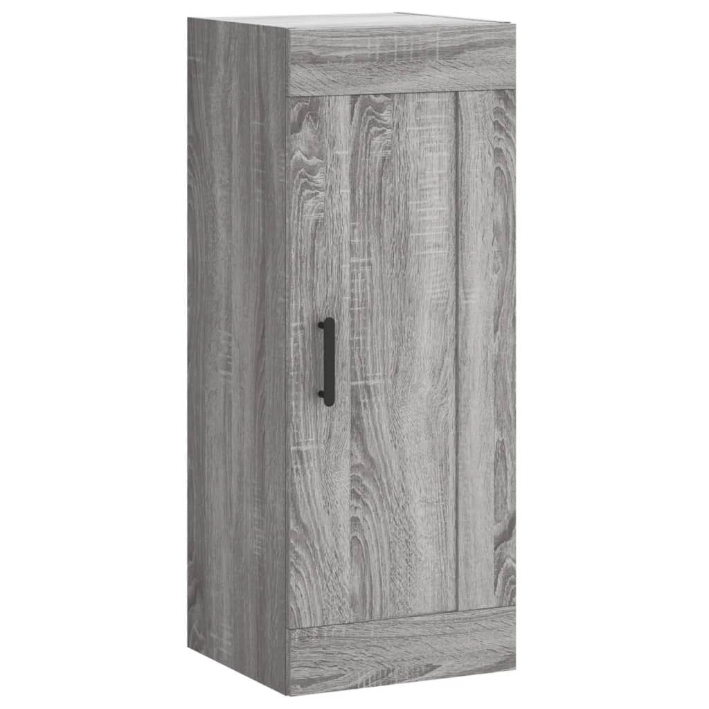 Buffet credenza cassettiera armadio mobile contenitore organizer cucina soggiorno salotto rovere Sonoma alto 34,5 x 34 x 180 cm legno ingegnerizzato grigio 02_0035313