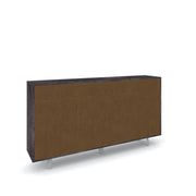 Mobile 3 Ante 3 Cassetti Kit Ossido Nero cm 164x41x92h - Sarmog