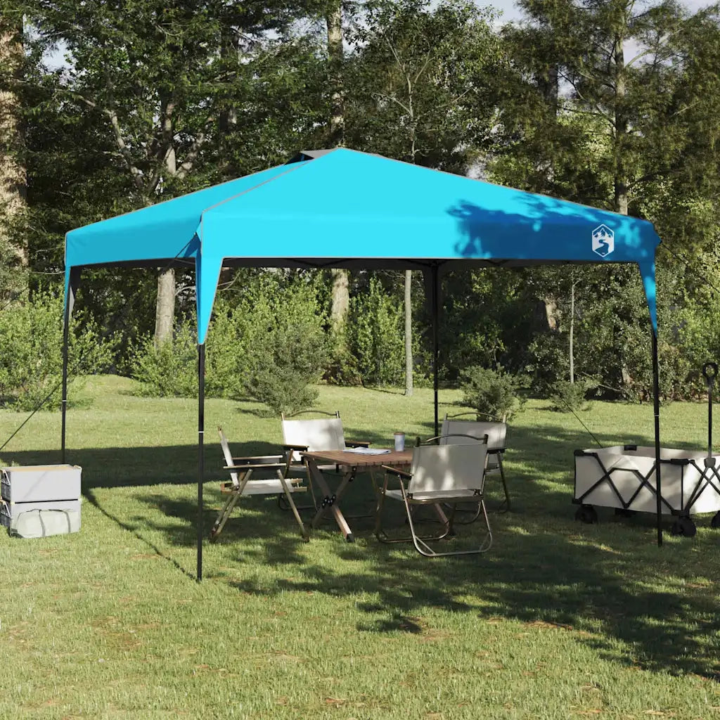 Tenda Gazebo-Tenda da festa Blu 290 x 290 x 251 cm Tessuto 185693