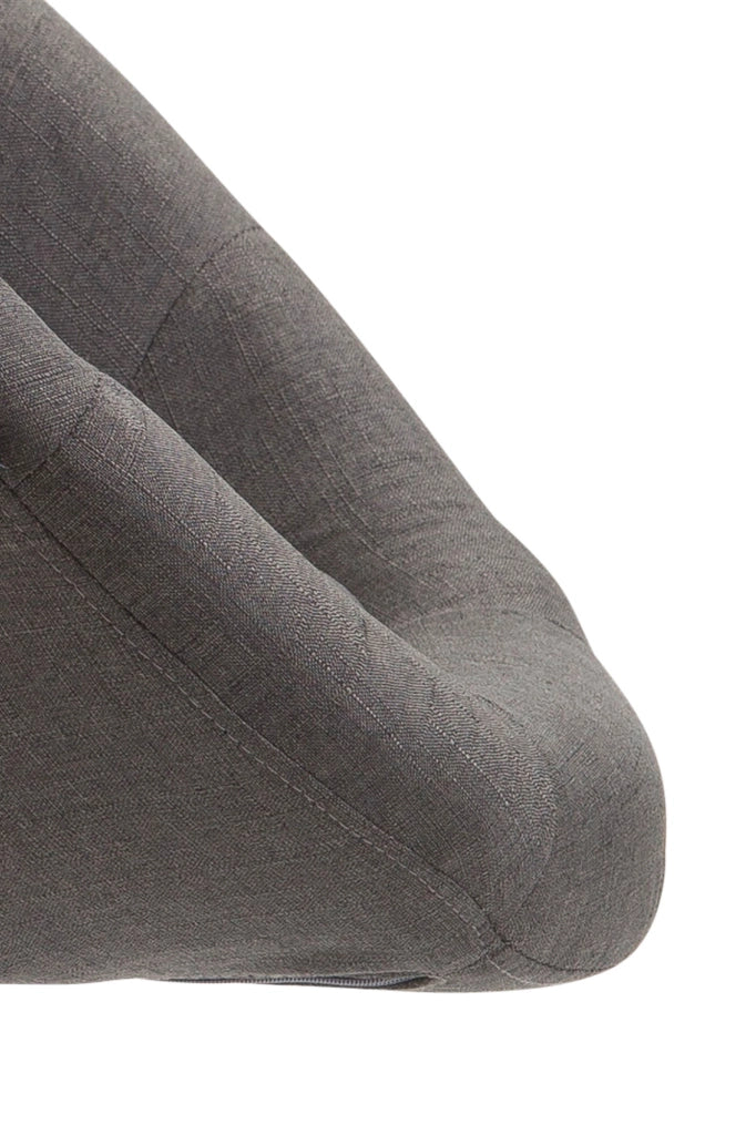Sgabello da bar London V2 in tessuto grigio scuro,cromo