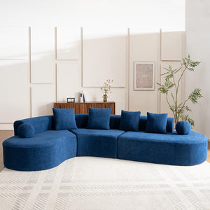 Divano a nuvola senza struttura - Xylo - 327 cm di altezza, modello a L, comodo, non assemblato