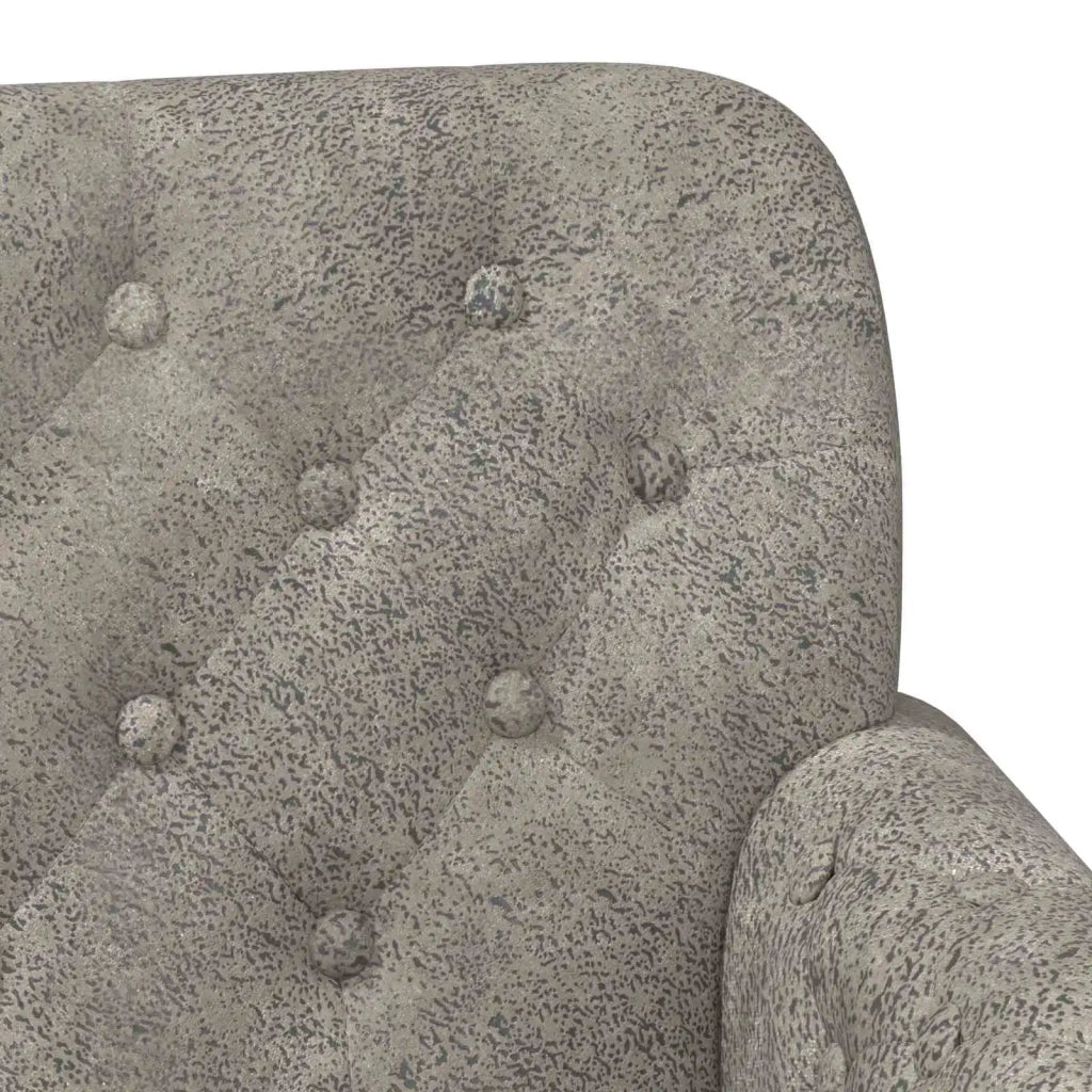 Loveseat con bottoni imbottiti Grigio Chiaro 120 x 65 x 78 cm 42041840