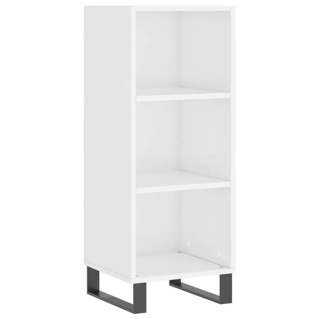 Credenza Bianco Lucido 34,5x32,5x90 cm in Legno Multistratocod mxl 103955