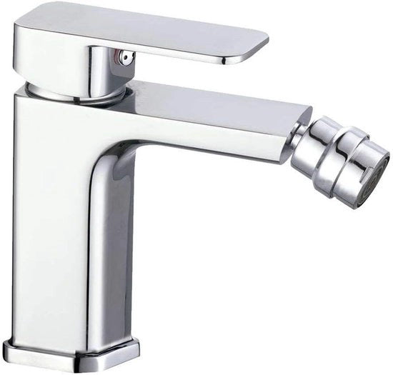 Bidet a muro quadrato - Per bagno di lusso - Cromo