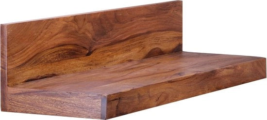 Pannello da parete - Legno massello Sheesham - 80 cm - Stile rurale pannello da appendere - Prodotto naturale