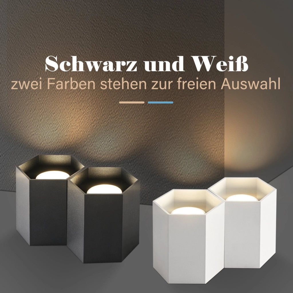 ZMH Faretto da soffitto neri 2 luci GU10 da incasso per caffè cucine ristoranti senza lampadina