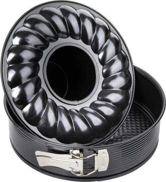 Piastra di fondo tubolare a forma di foglia nera metallicizzato 26 cm Ø - alta qualità